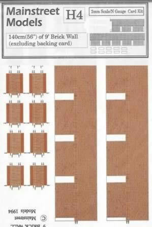 Mainstreet Models: 140cm Of 9' Brick Wall