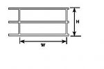 Plastruct: N Scale: HRS-2 Styrene Hand Rail