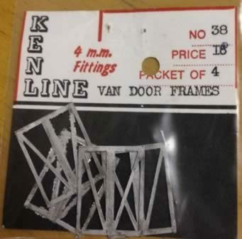 Kenline: OO Gauge: Van Door Frames
