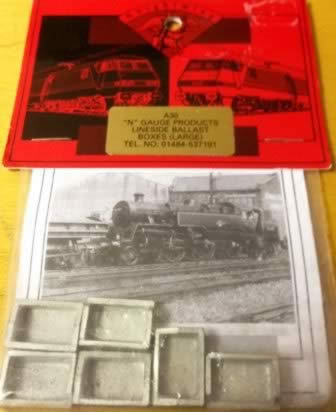 Knightwing: N Gauge: Lineside Ballast Boxes