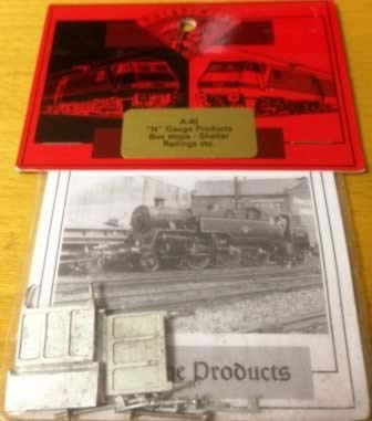 Knightwing: N Gauge: Bus Stops - Shelter Railings