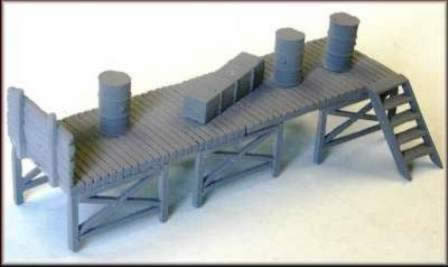Knightwing: OO/HO Gauge: Lineside Loading Stage With Accessories (Long Leg)