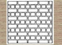 Langley: Brick Sheet 38x29cm English Bond