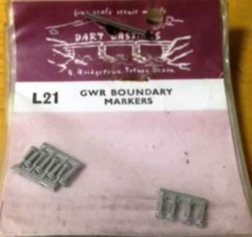 Dart Castings: OO Gauge: GWR Boundary Markers
