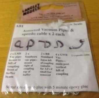 Langley: N Gauge: Assorted Vacuum Pipes