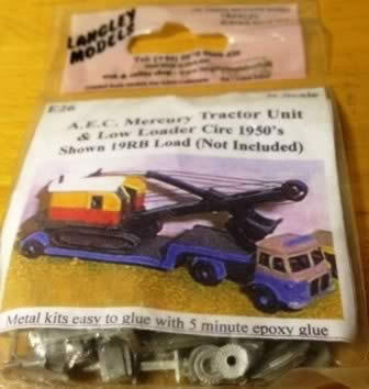 Langley: N Gauge: AEC Mercury Tractor & Low Loader 50s