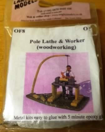 Langley: O Gauge: Pole Lathe & Worker (Woodworking)