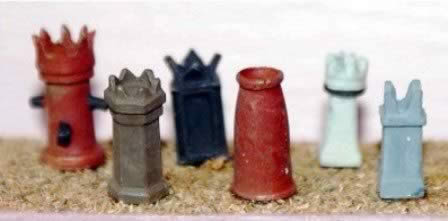 Langley: OO/HO Gauge: Large Chimney Pots