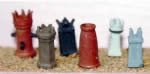 Langley: OO/HO Gauge: Large Chimney Pots
