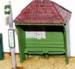 Langley: OO/HO Gauge: Country Bus Shelter & Bus Stop