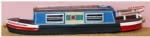 Langley: OO Gauge: 35ft Holiday Canal Boat-New Resin Body