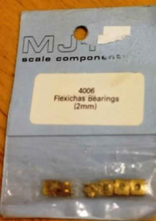 MJT Scale Components: OO Gauge: Flexichas Bearings
