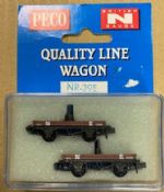 Peco: N Gauge: NE Bolster Wagon (Pair)