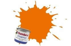Humbrol Paint 14ml tinlets: Orange Gloss A0196