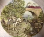 Over the Canal. Limited edition Ceramic Plate by John Chapman Bradex 26-W90-45.1