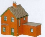 Peco: N Gauge: Manyways Lineside Kit - Station Houses, Brick Type