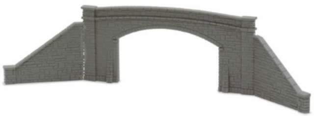 Peco: N Gauge: Lineside Kit - Road Bridge Sides, Stone Type, Double Track