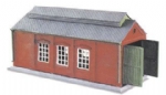 Peco: N Gauge: Lineside Kit - Engine Shed, Brick Built Type