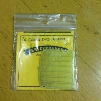 Perseverance Model Railways: OO Gauge: Coach End (plain)