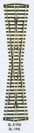Peco: OO Gauge: Insulfrog Turnout/Cross Code 75 Long Crossing