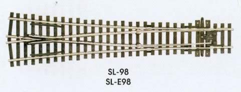 Peco: OO Gauge: Insulfrog Turnout Code 100 Y Large Radius