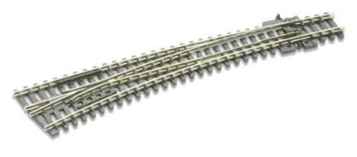 Peco: N Gauge: Electrofrog Turnout Code 80 Curved Double Radius Left Hand