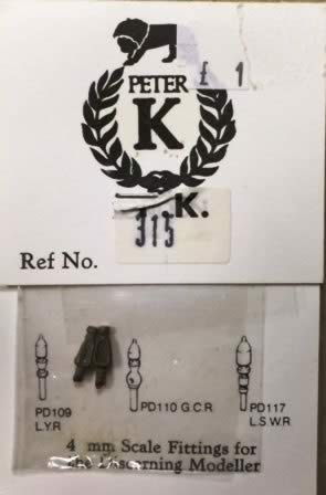 Peter K fittings: OO Gauge: Highland Railway Locomotive Jacks