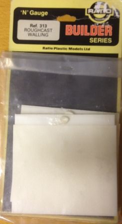 Ratio: N Gauge: Roughcast Walling