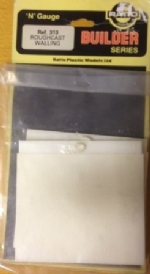 Ratio: N Gauge: Roughcast Walling