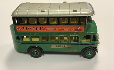 Lledo Days Gone by: Schwartz Herbs & Spices Green Line Bus