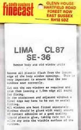 South Eastern Finecast: OO Gauge: Lima Class 87 Windows