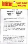 South Eastern Finecast: OO Gauge: Hornby Gresley & LNER Brake Windows