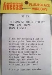 South Eastern Finecast: OO Gauge: Tri-ang SR Bogie Utility Van Windows