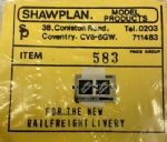 Shawplan: OO Gauge: 583 Willesden (Greyhound) Depot Plate