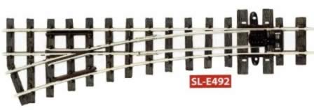 Peco: OO Gauge: Electrofrog Turnout Code 80 Left Hand