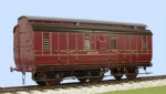 Slater's: O Gauge: MR/LMS 6 Wheeled Full Brake Carriage