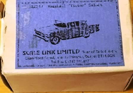 Scale Link: OO Gauge: Vauxhall 'Victor' Saloon Car