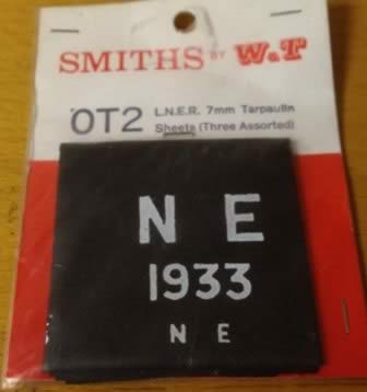 Smith: O Gauge: LNER Tarpaulin Sheets
