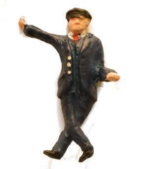 Springside: O Gauge: Fireman (Leaning Against Cab)