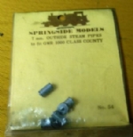 Springside: O Gauge: Outside Steam Pipes To Fit GWR 1000 Class, County