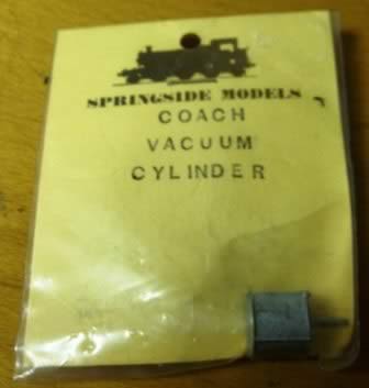 Springside: O Gauge: Coach Vacuum Cylinder - Large GWR Type