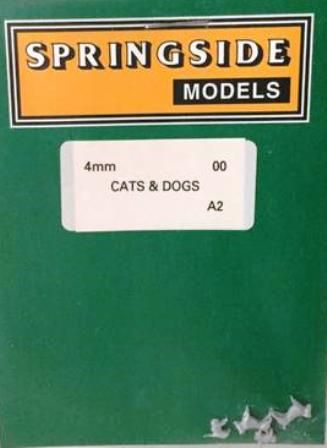 Springside: OO Gauge: Selection of Cats & Dogs