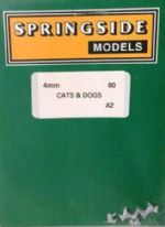 Springside: OO Gauge: Selection of Cats & Dogs