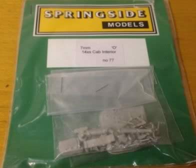 Springside: O Gauge: 14xx Cab Interior