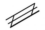 Plastruct: N Scale: SRS-2 Styrene Stair Rail