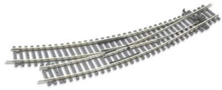 Peco: OO Gauge: Curved Double Radius Right Hand Turnout