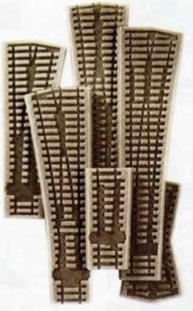 Peco: HO/OO Gauge: Streamline Ballast Inland Large Radius Right Hand Turnout
