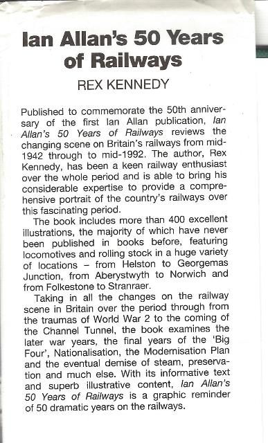 Ian Allan's 50 Years Of Railways 1942-1992