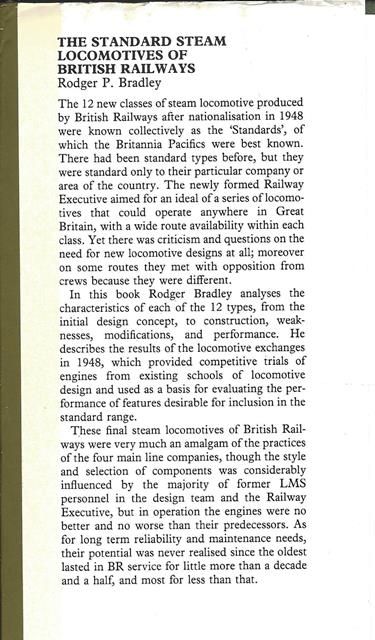 The Standard Steam Locomotives Of British Railways