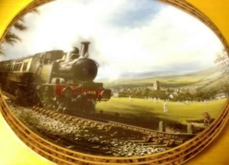 The Cricket Match. Limited edition Ceramic Plate by Don Breckon Bradex 26-D08-025.3